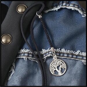 5 For $25💫Long Silver Tree of Life Pendant Necklace